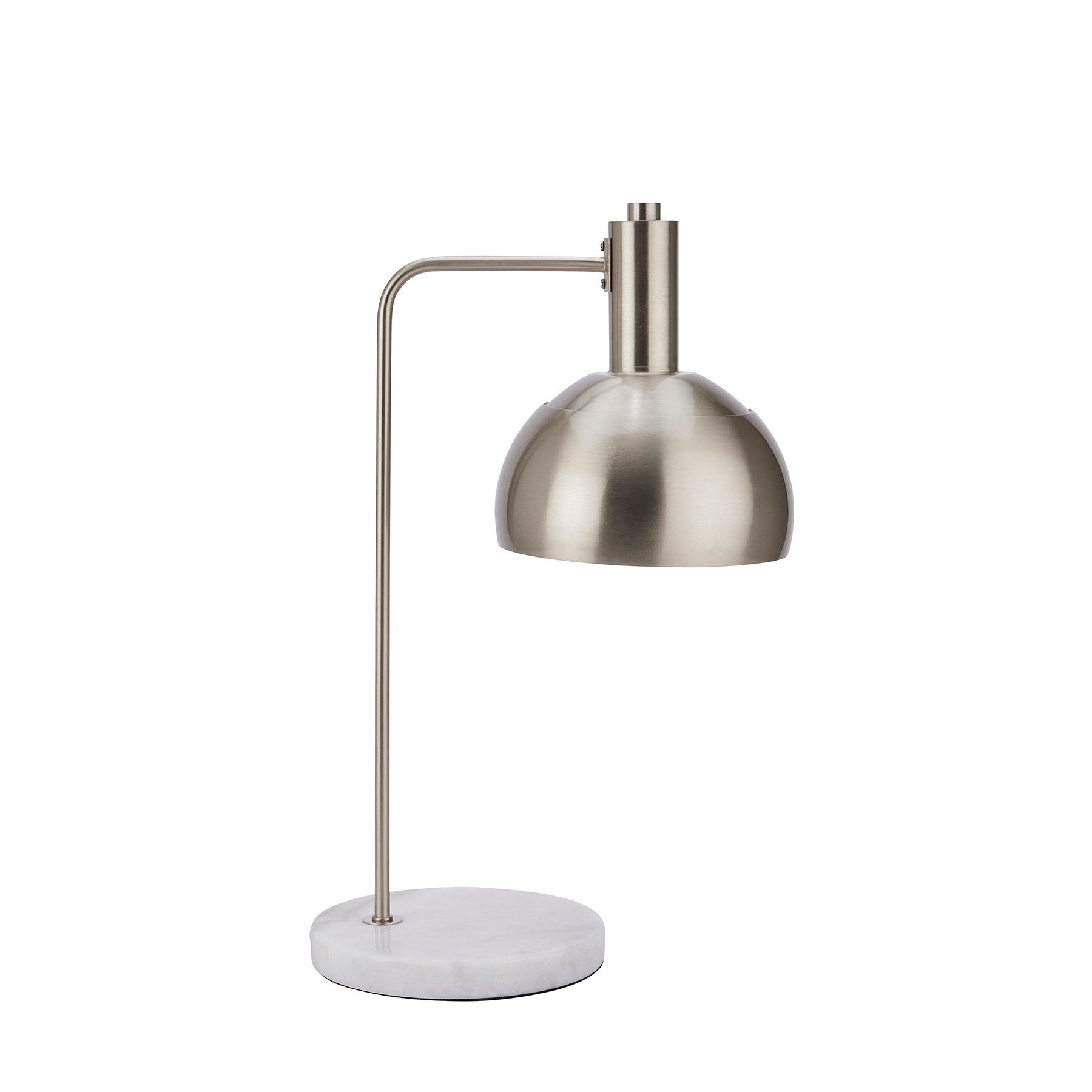 View Marble And Silver Industrial Adjustable Desk Lamp information