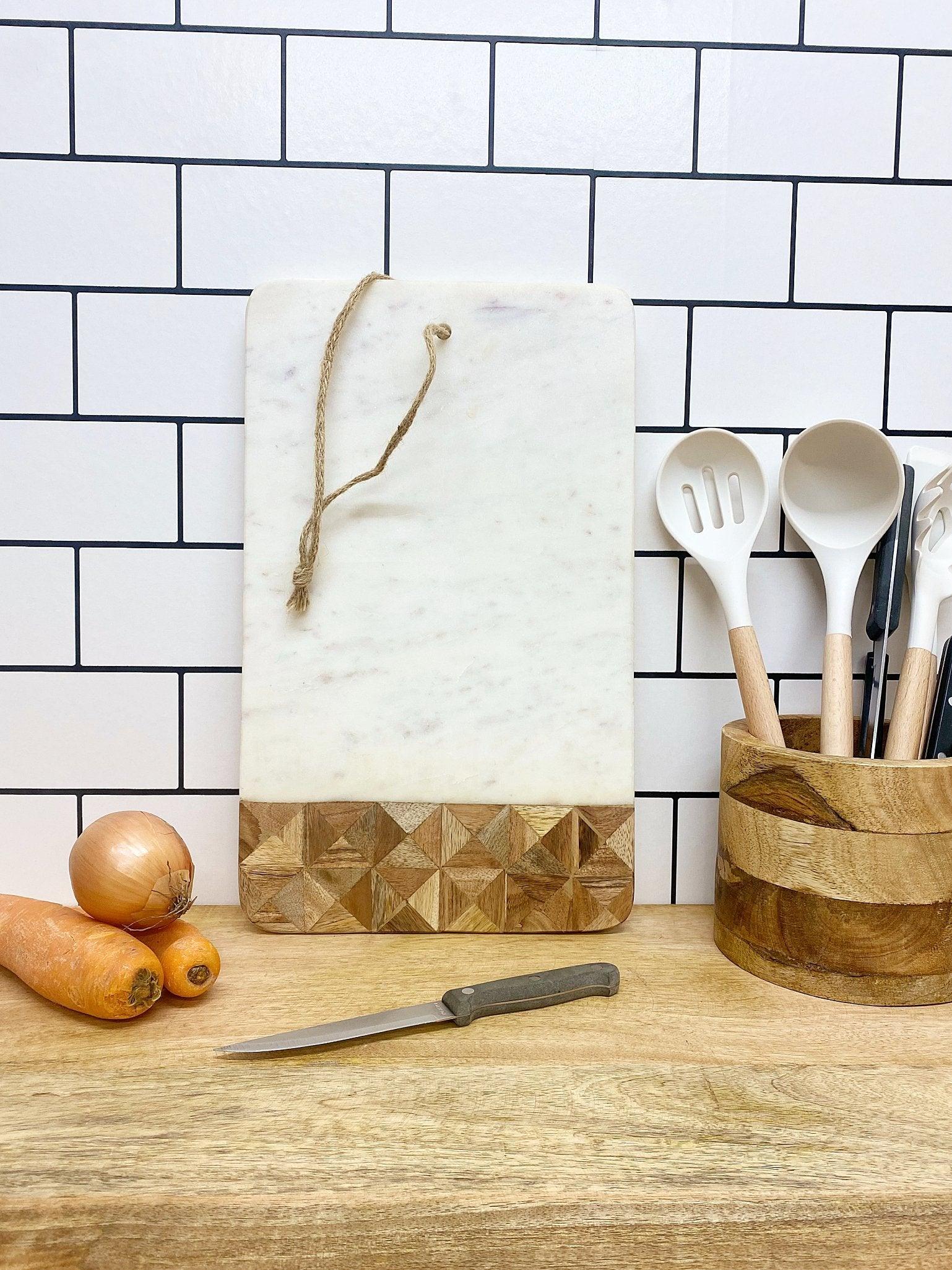 View Marble and Wood Patterned Chopping Board information