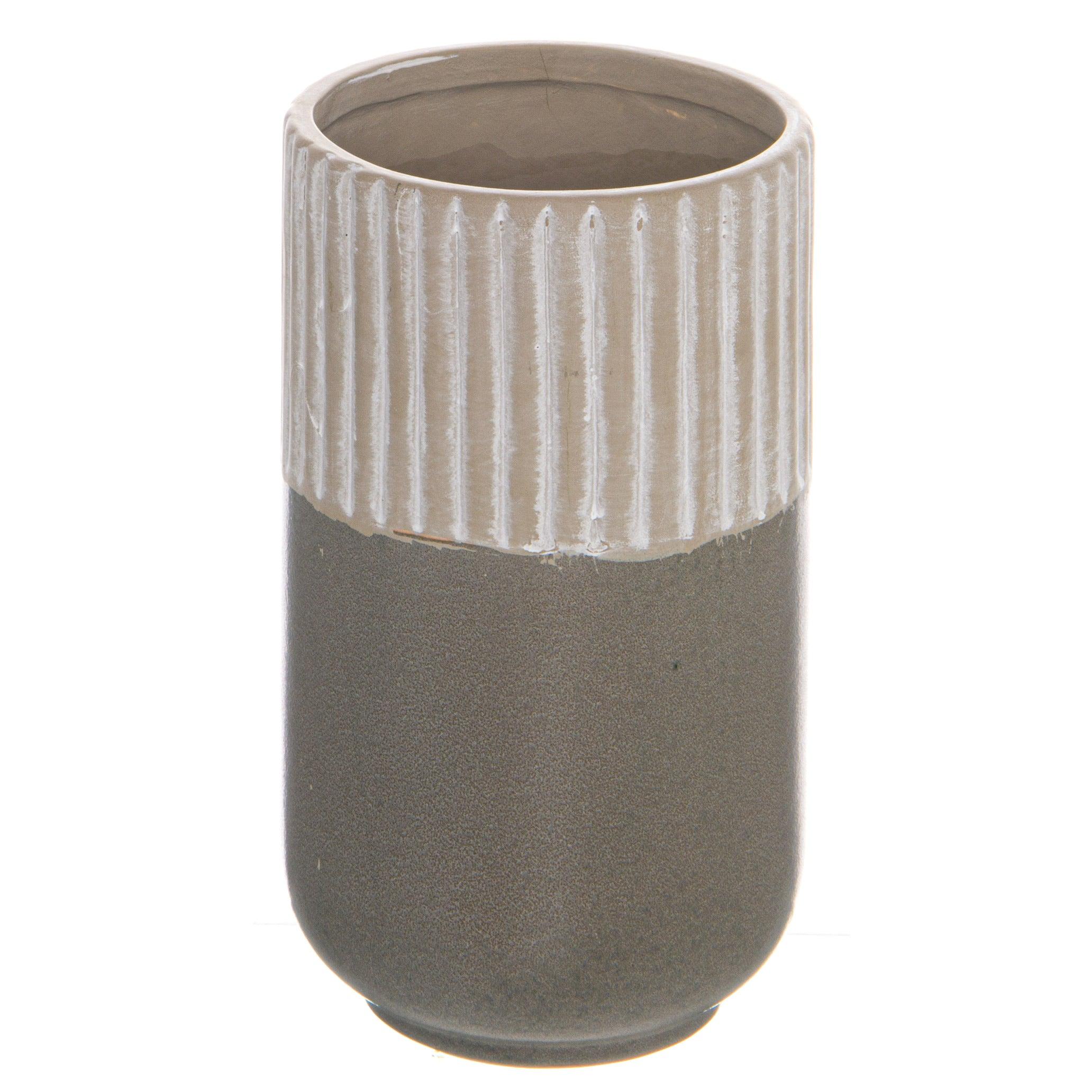 View Mason Collection Grey Ceramic Straight Vase information