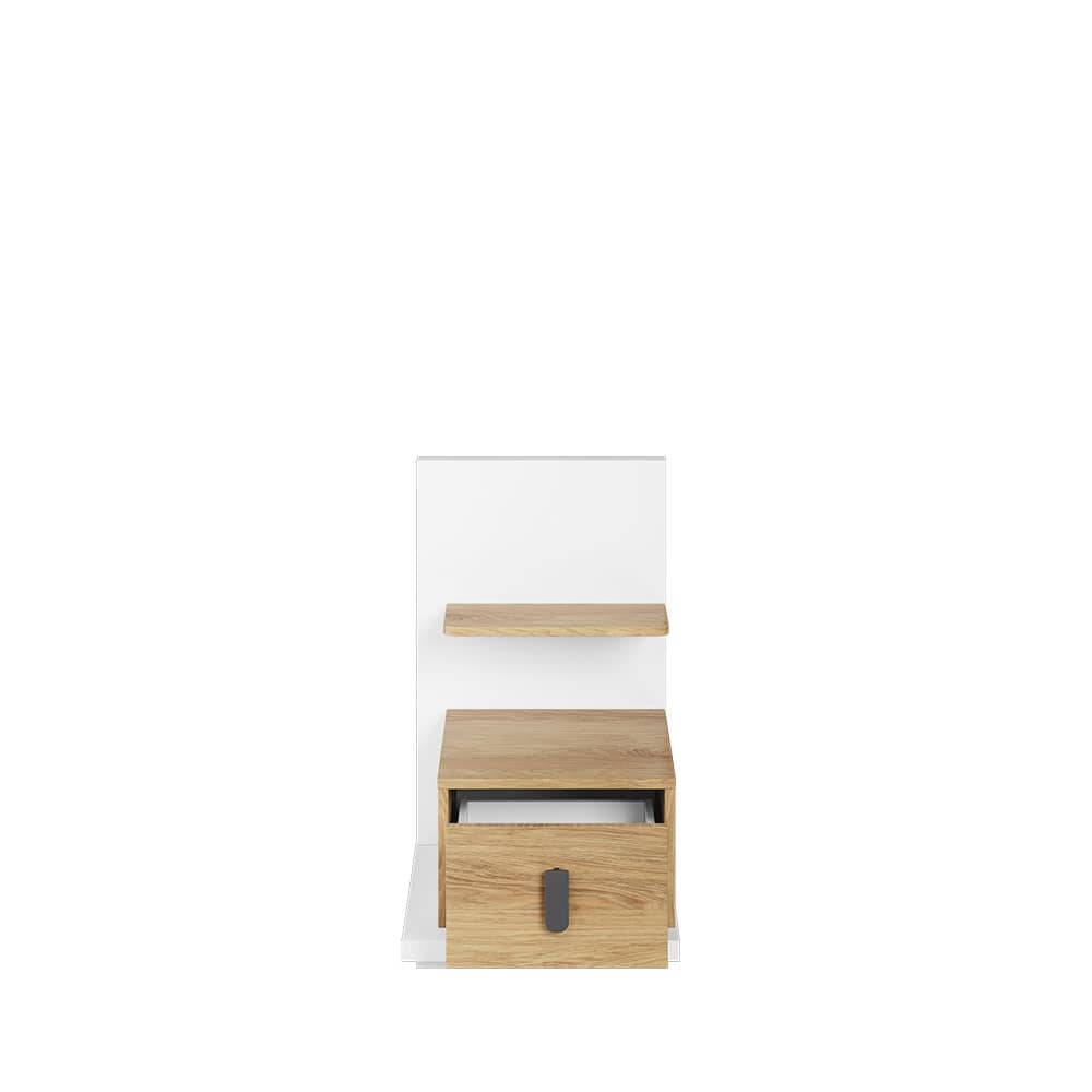 View Massi MS08 Bedside Table 43cm Natural Hickory Left information