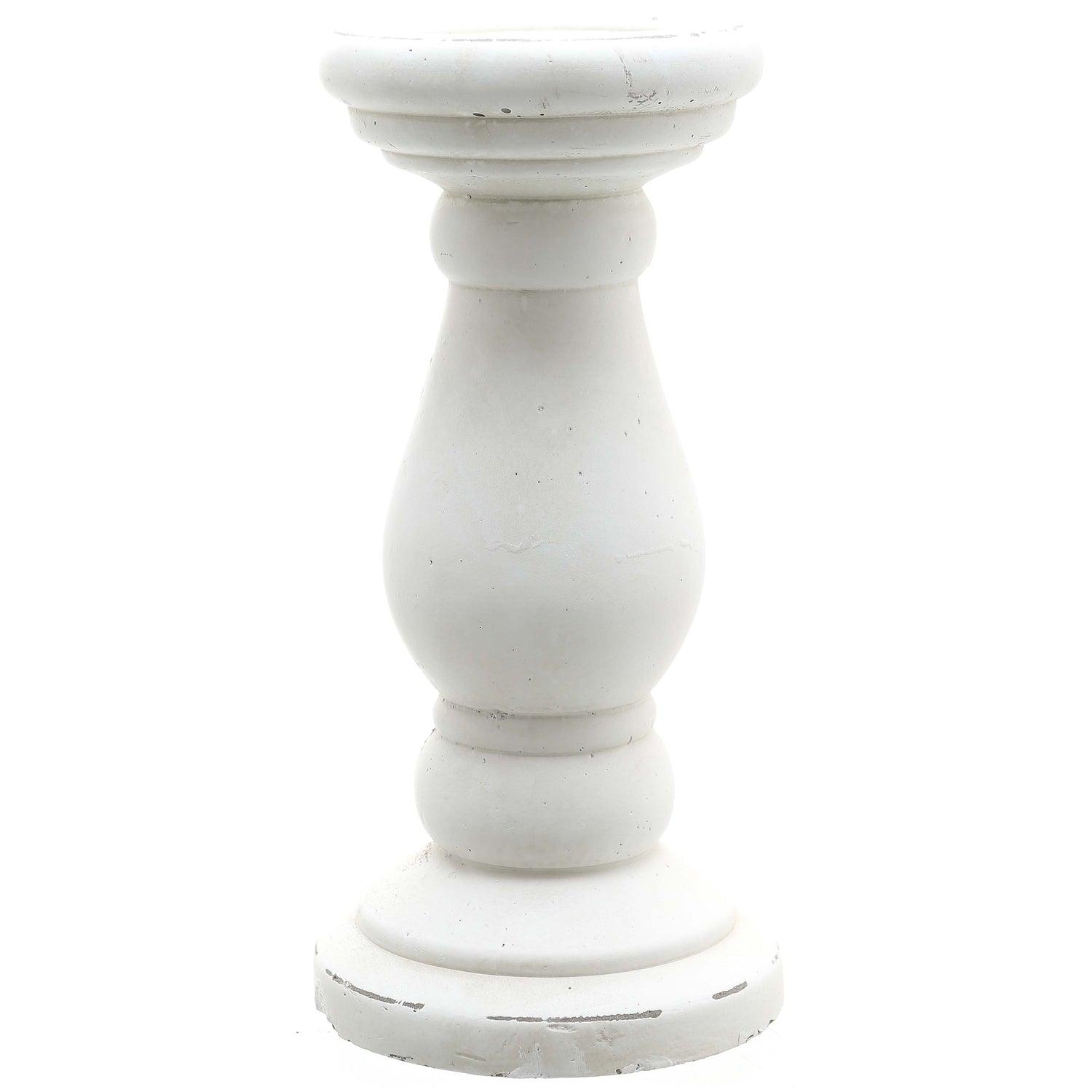 View Matt White Ceramic Candle Holder information