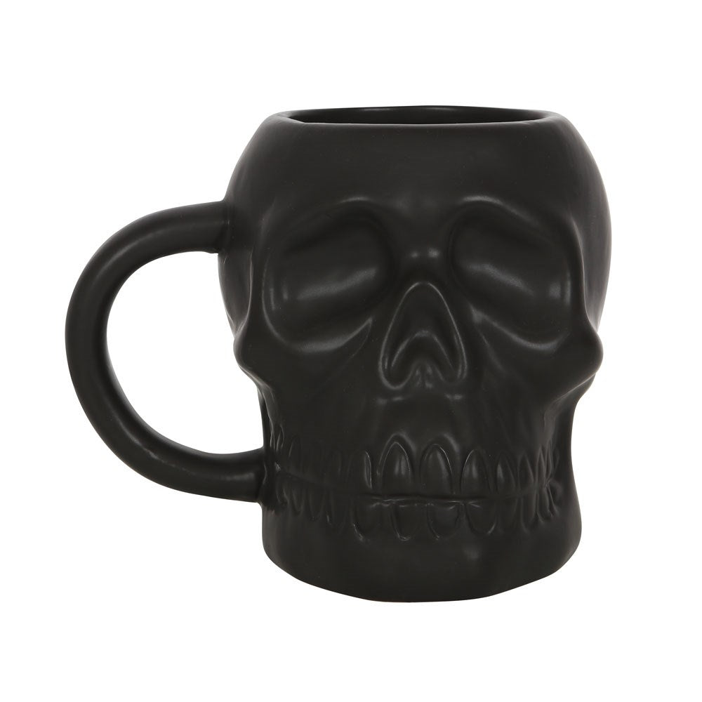 View Matte Black Skull Mug information