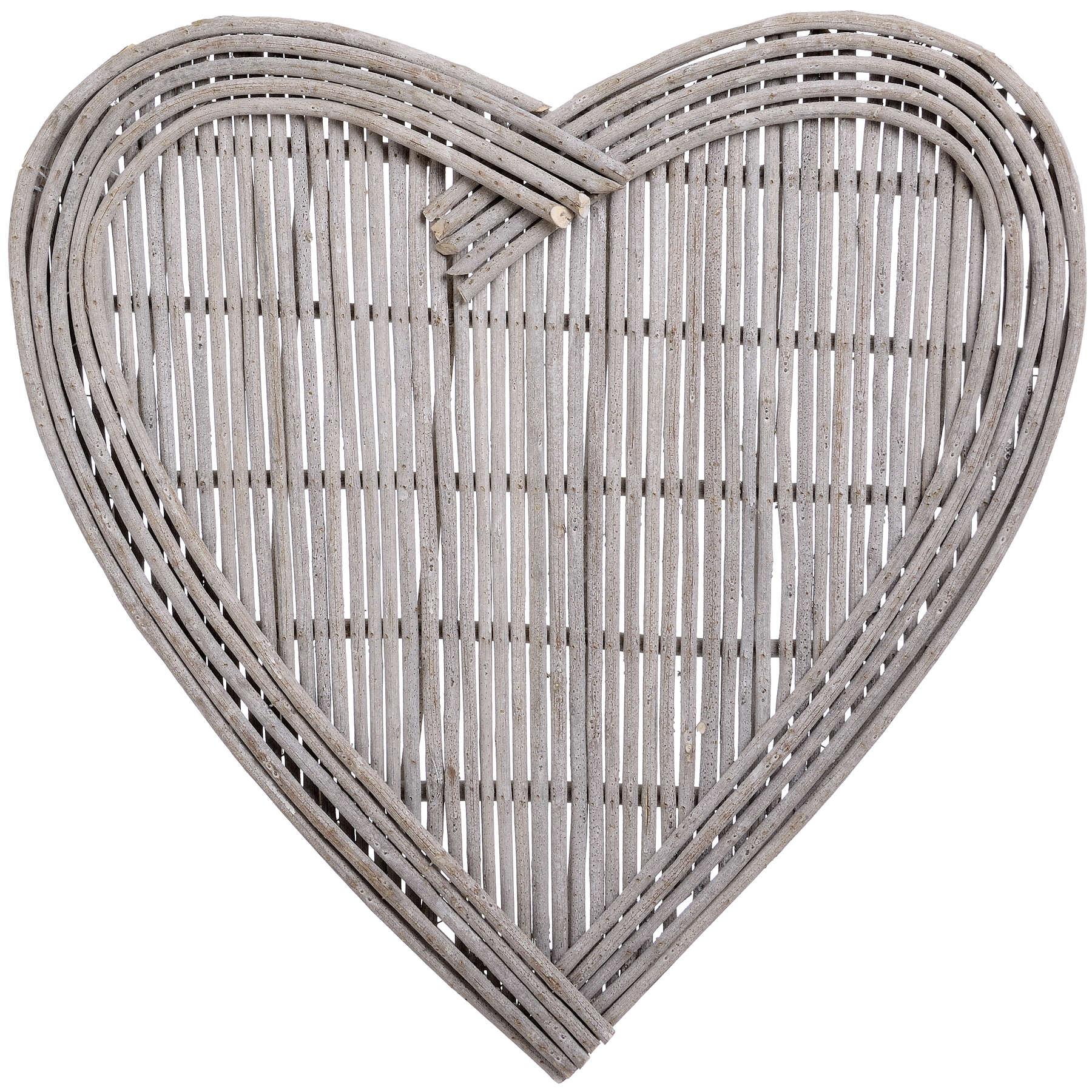 View Medium Heart Wicker Wall Art information