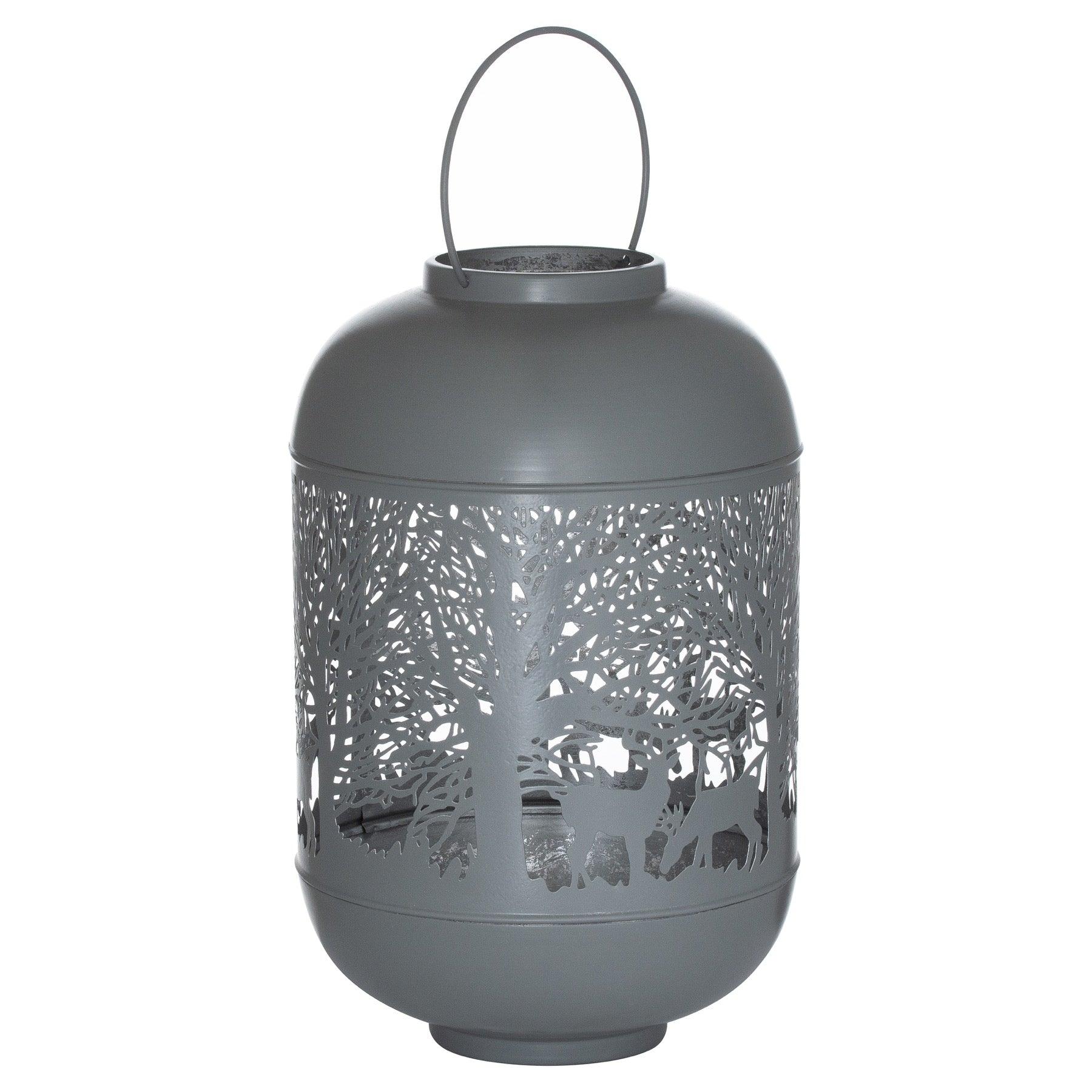 View Medium Silver And Grey Glowray Dome Forest Lantern information