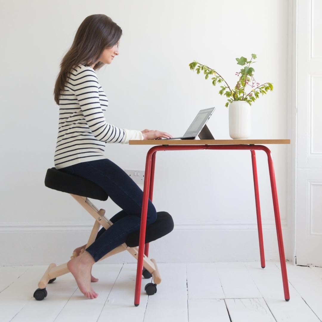 View Memory Foam Kneeling Chair Posture Stool Black information