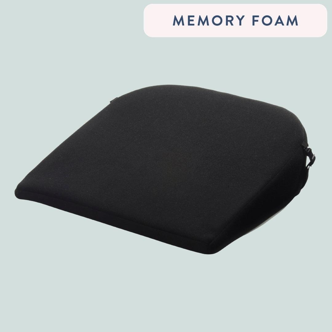 View Memory Foam Wedge Car Office 3 ¾ Seat Cushion Black information