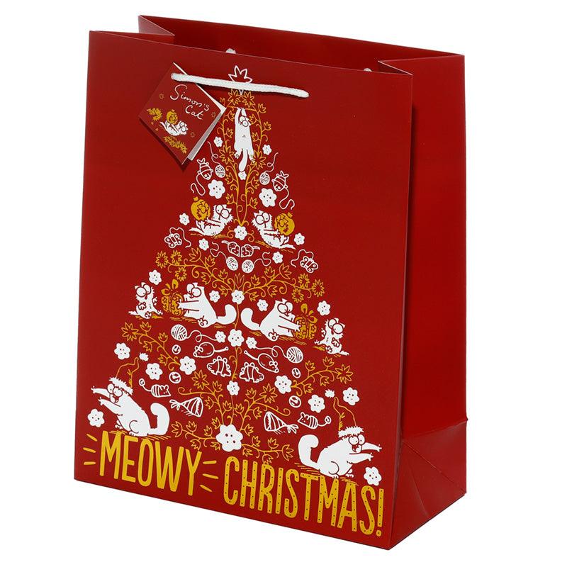 View Meowy Christmas Simons Cat Large Christmas Gift Bag information