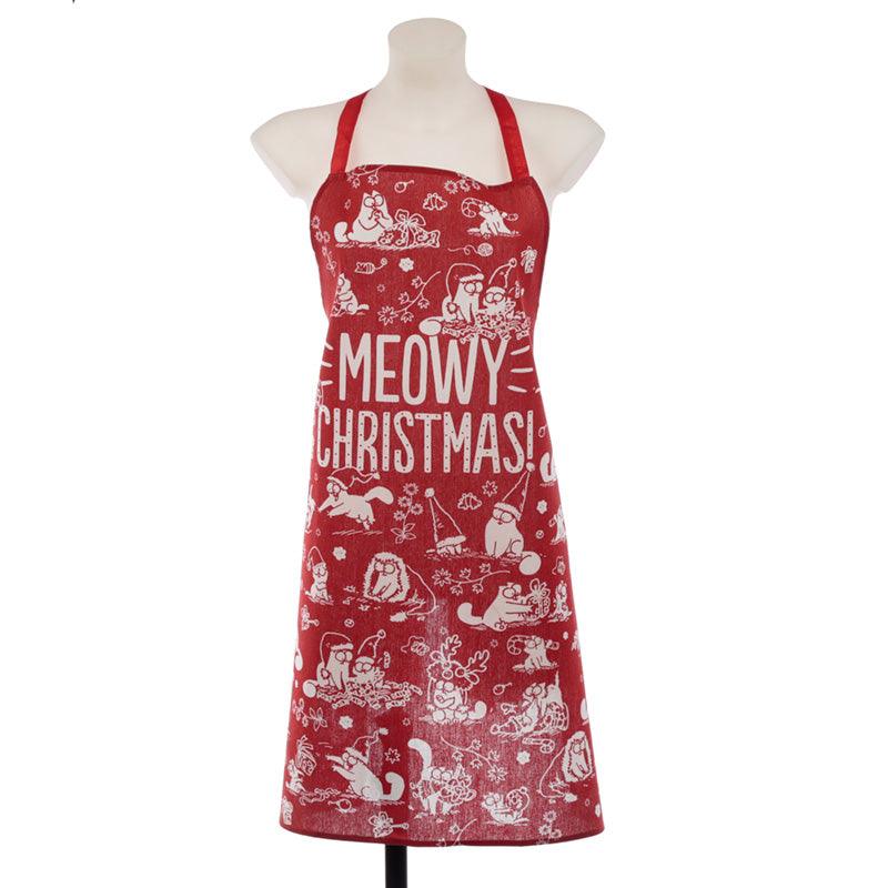 View Meowy Christmas Simons Poly Cotton Apron information