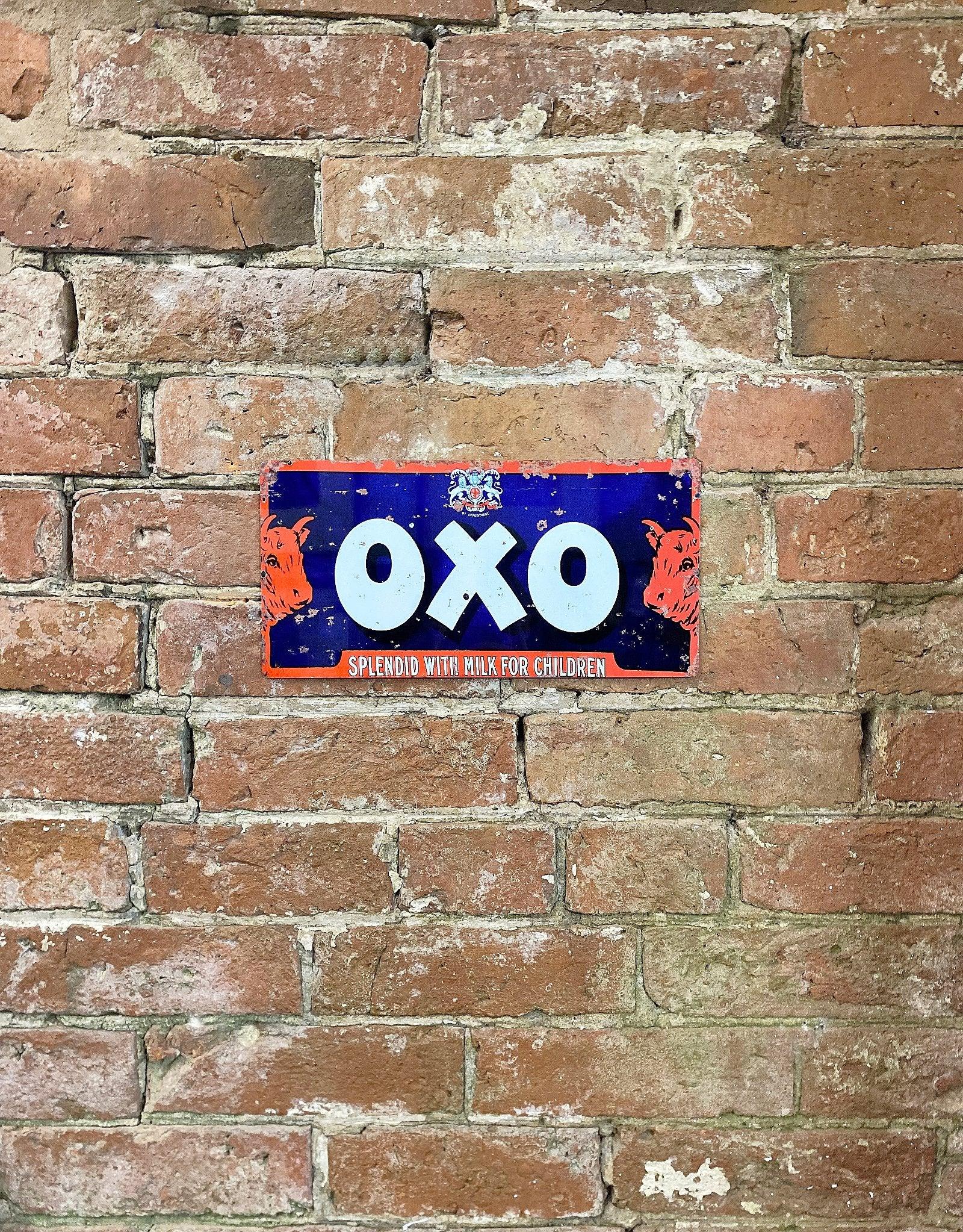 View Metal Advertising Wall Sign OXO Vintage Production information