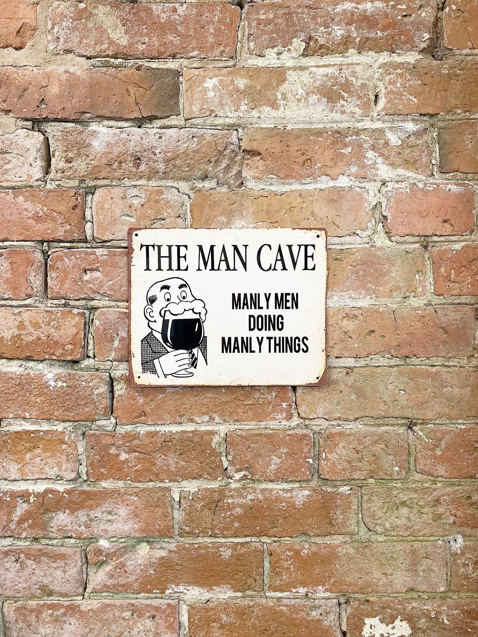 View Metal Art WallDoor Sign Man Cave Manly Men Doing Manly Things information