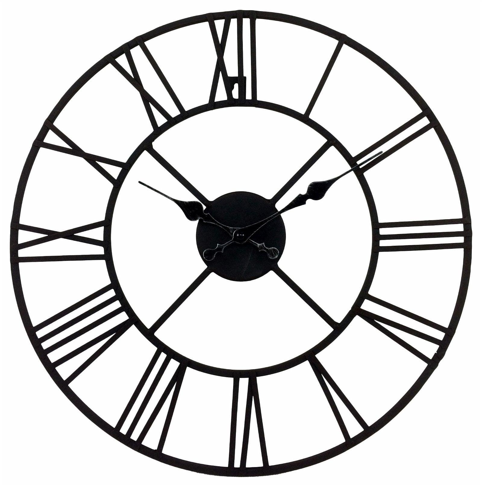 View Metal Clock Roman Numeral 40cm information