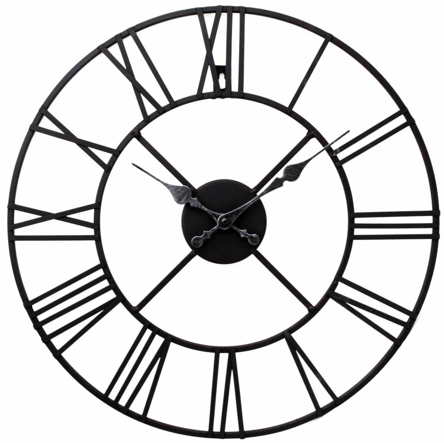 View Metal Clock Roman Numeral 60cm information