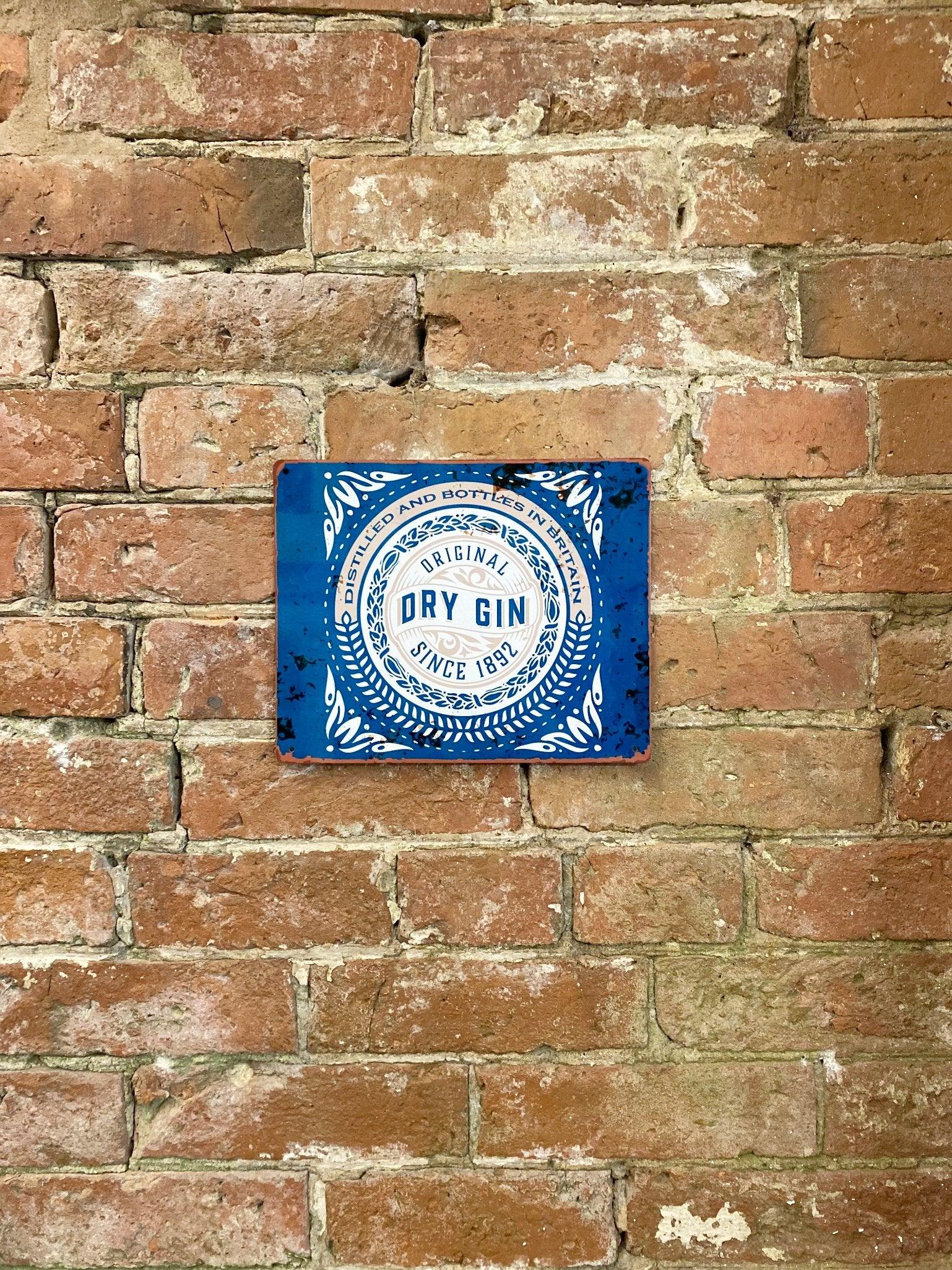 View Metal Sign Plaque Dry Gin Bar information