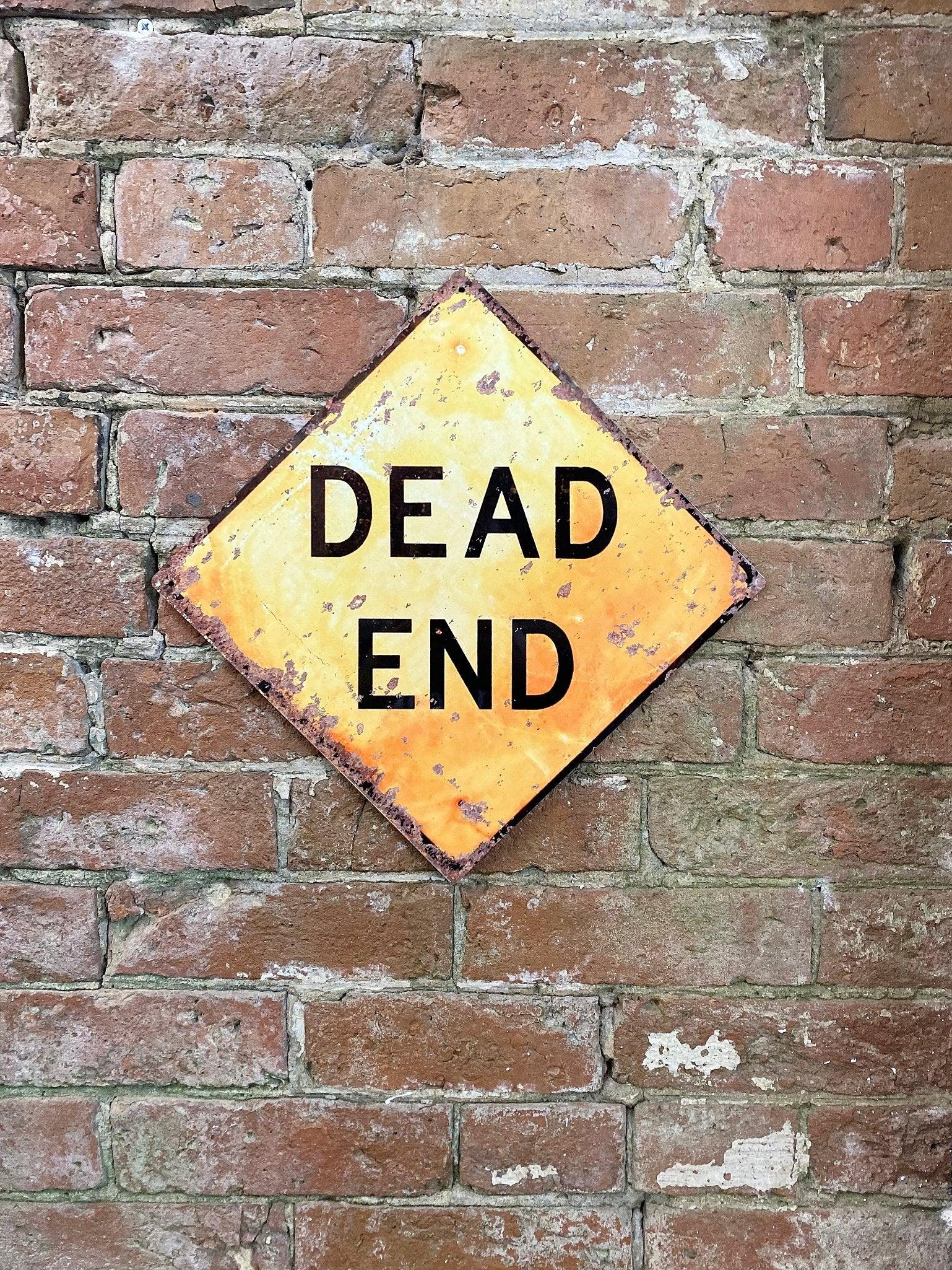 View Metal Square Wall Sign Dead End information