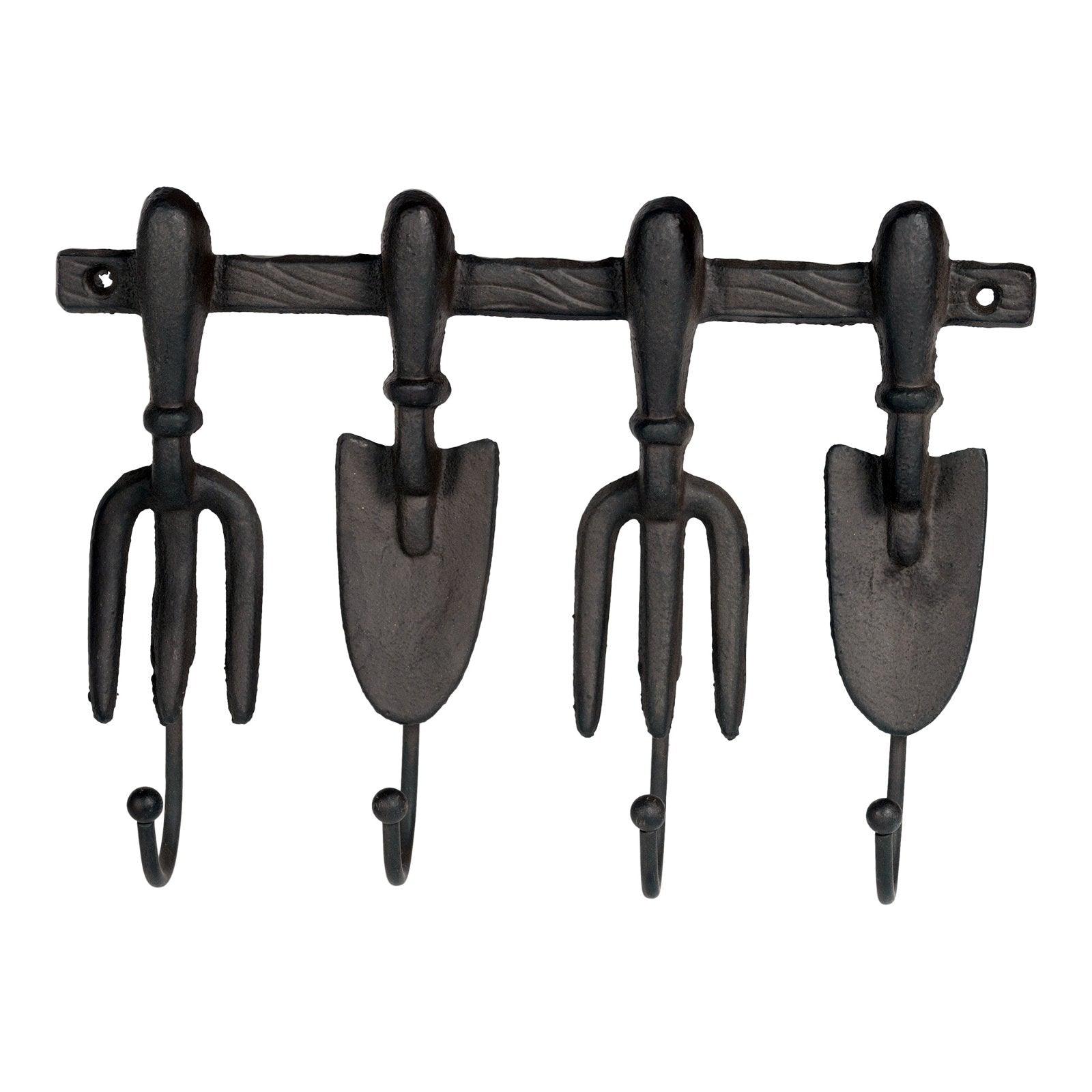 View Metal Tool Shaped Four Hooks 27x20cm information