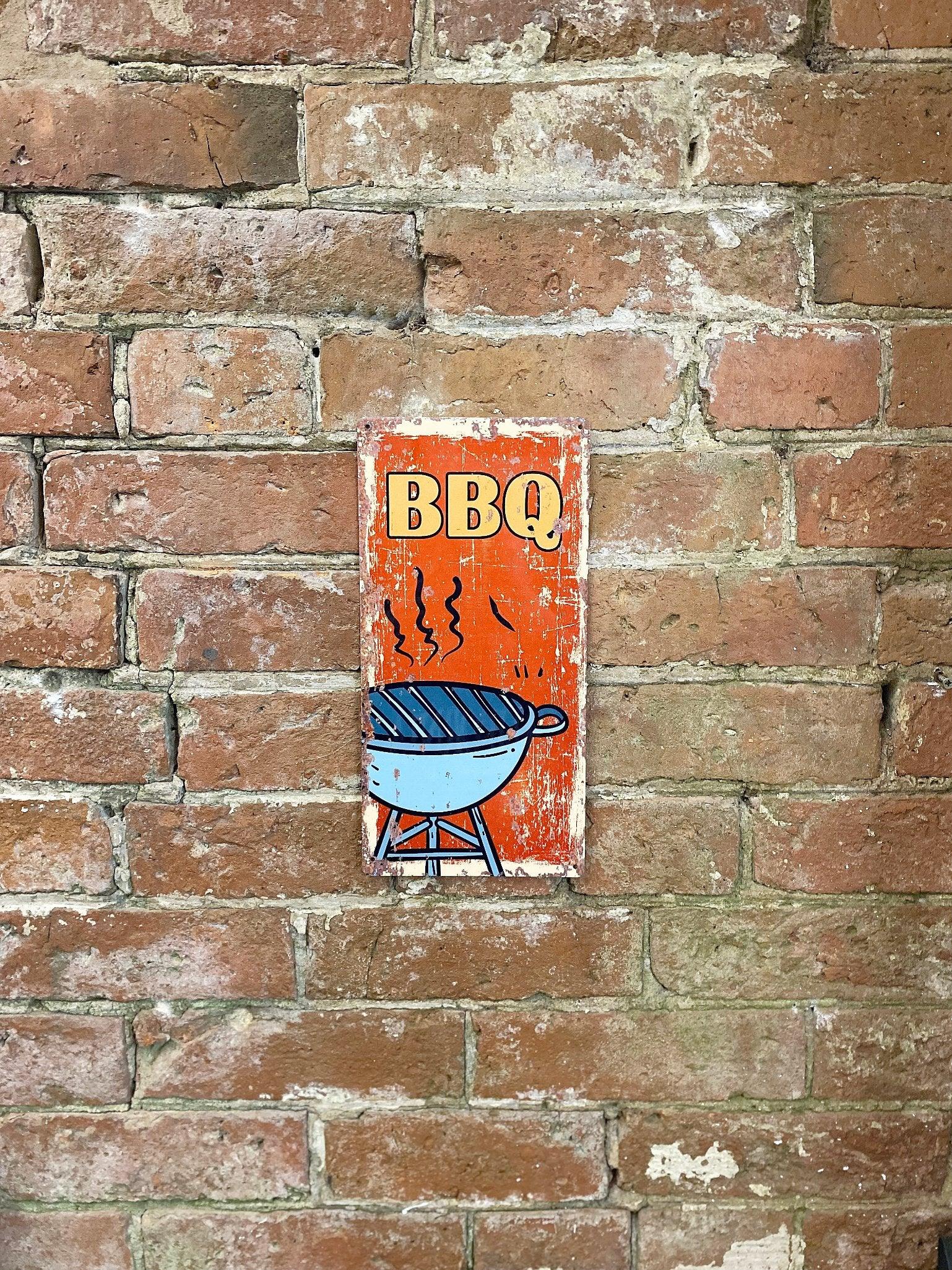 View Metal Wall Sign BBQ Barbeque information
