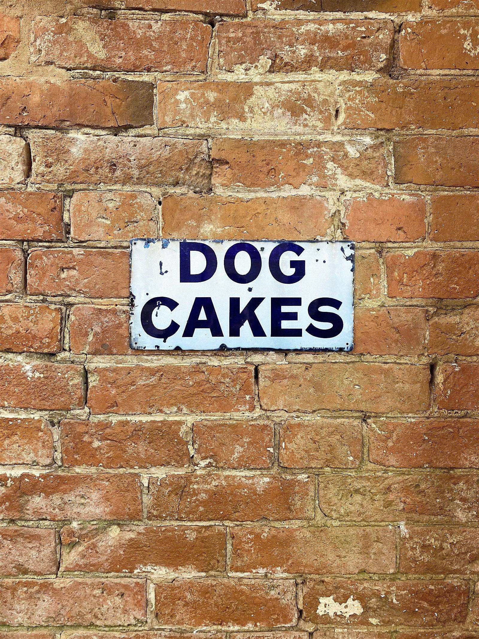 View Metal Wall Sign Dog Cakes Blue information