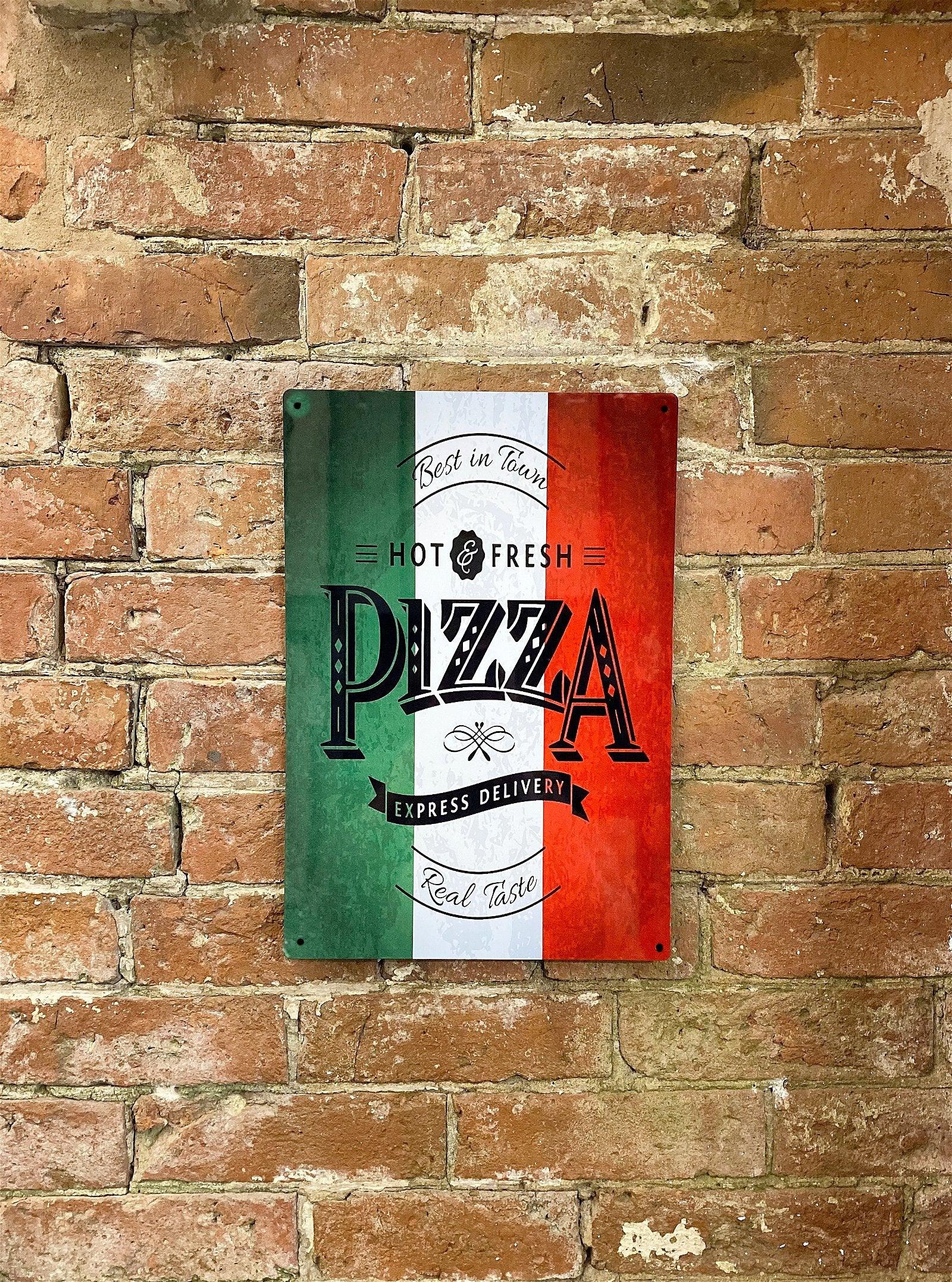 View Metal Wall Sign Pizza Italy information
