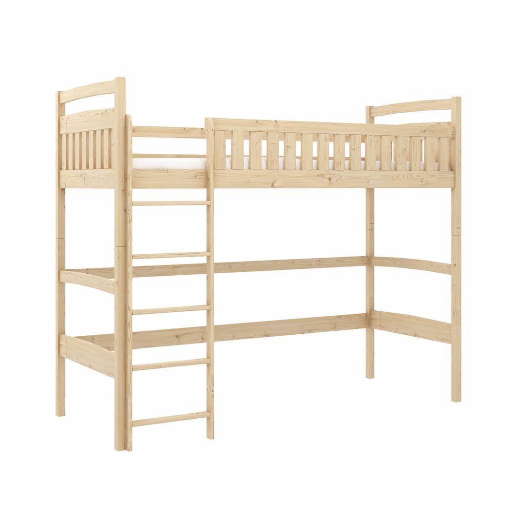 View Mia Loft Bed Pine FoamBonnell Mattress information