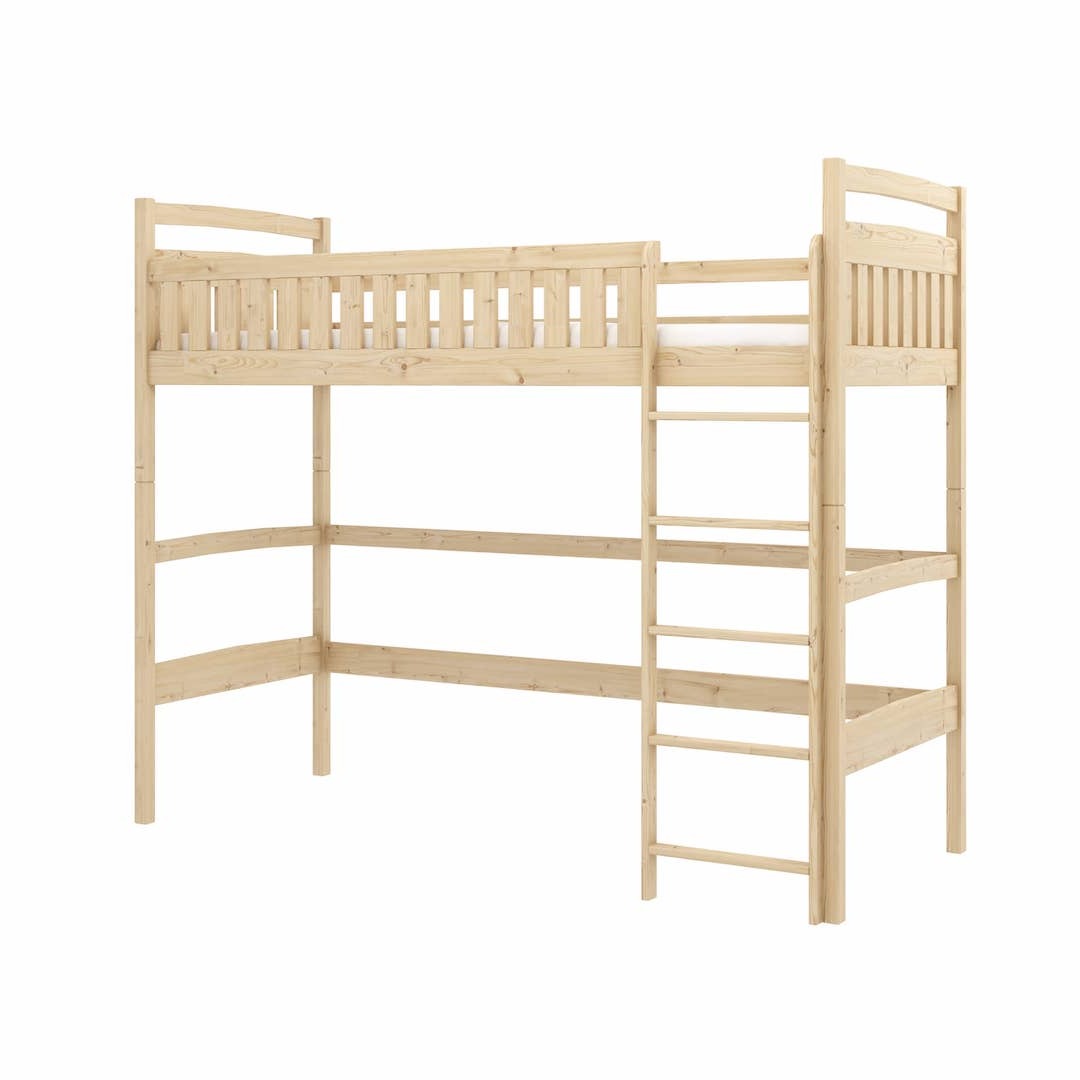 View Mia Loft Bed Pine Foam Mattress information