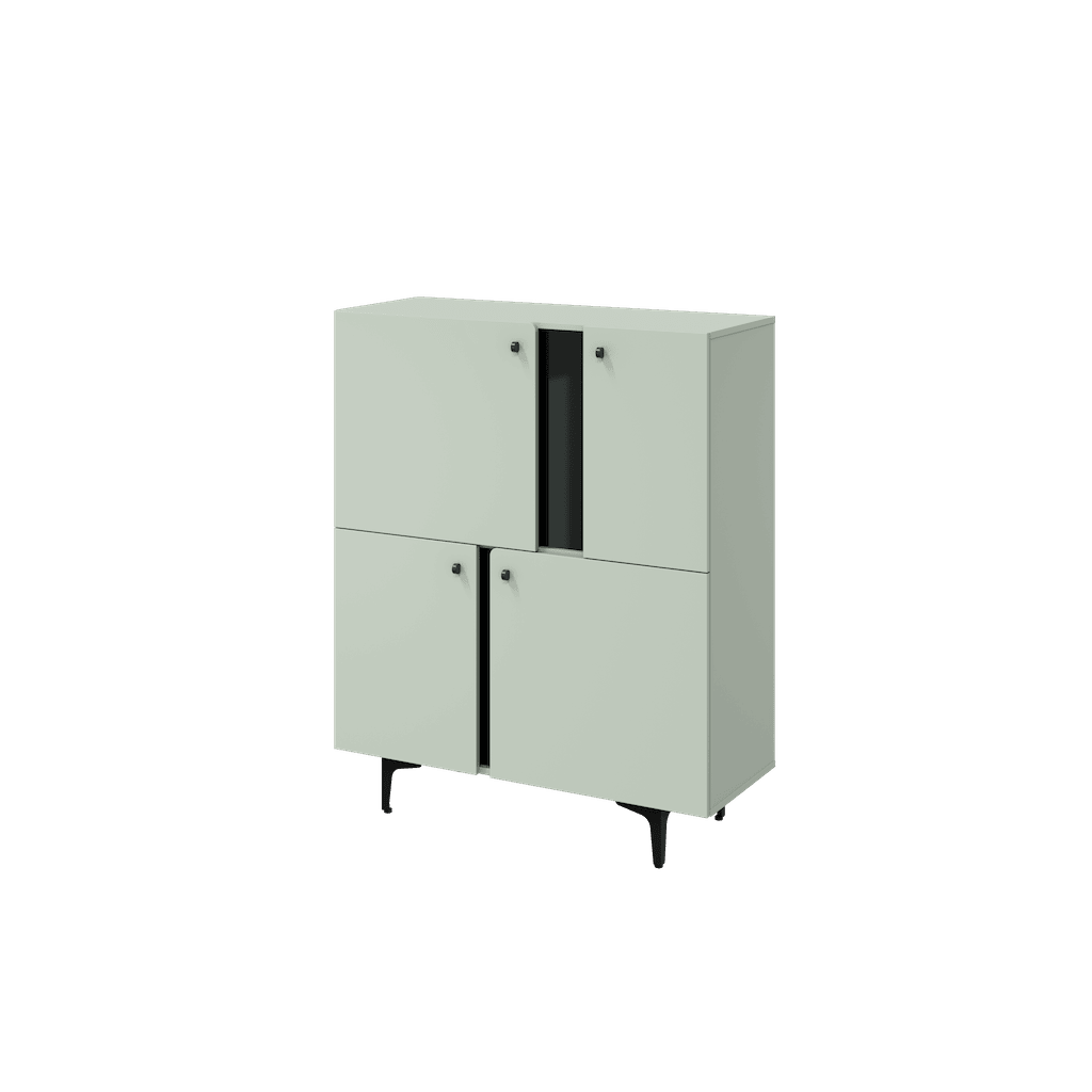 View Milano Highboard Cabinet 105cm Sage Green 105cm information