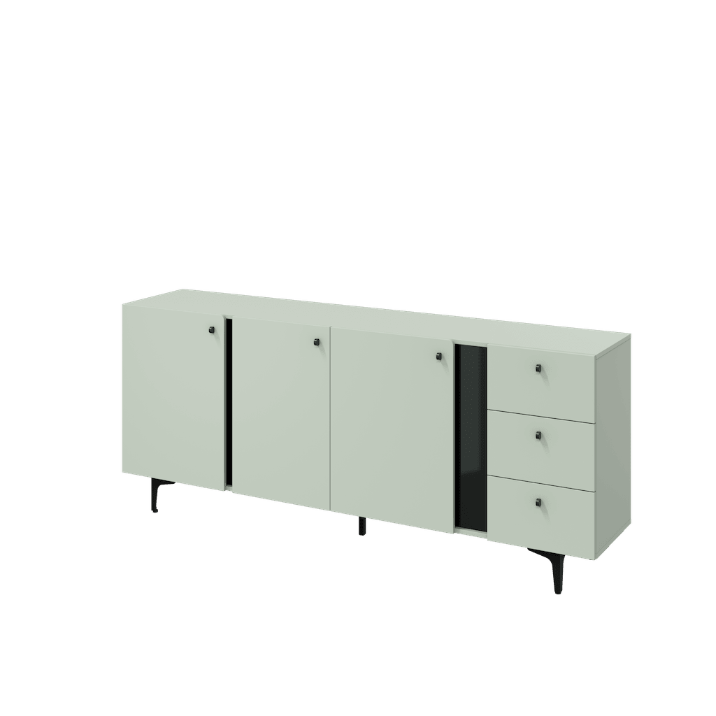 View Milano Sideboard Cabinet 200cm Sage Green 200cm information