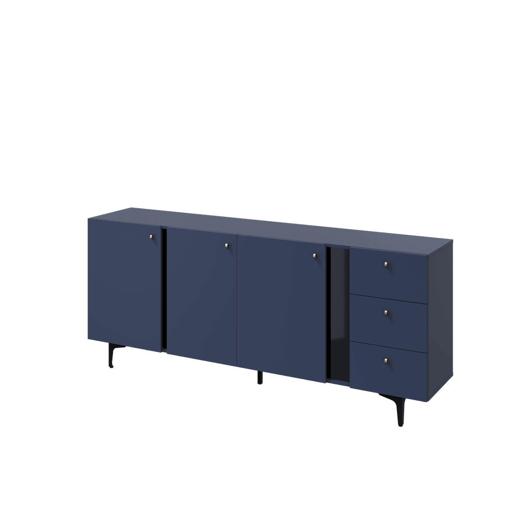 View Milano Sideboard Cabinet 200cm Navy 200cm information