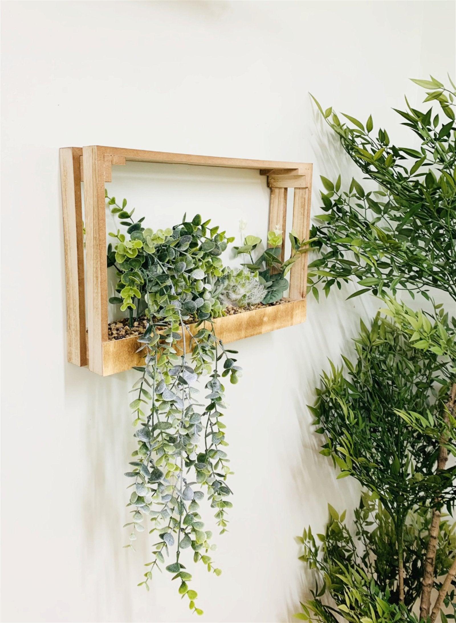 View Modern Succulent Wall Crate Shelf information