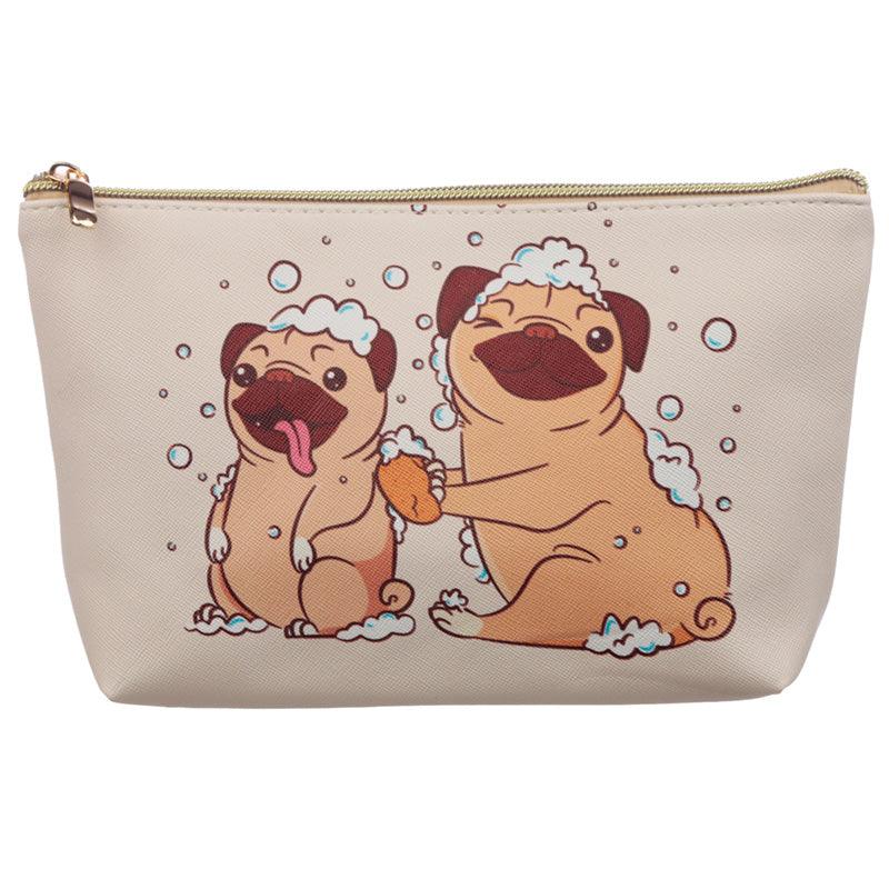 View Mopps Pug Medium PVC Toiletry Makeup Wash Bag information