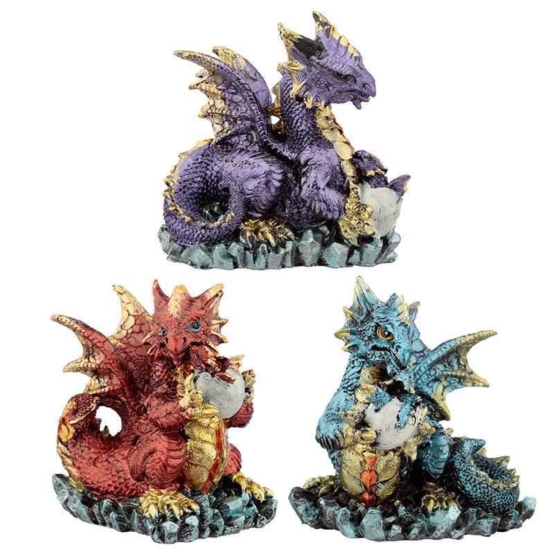 View Mother and Hatching Baby Elements Dragon Figurine information