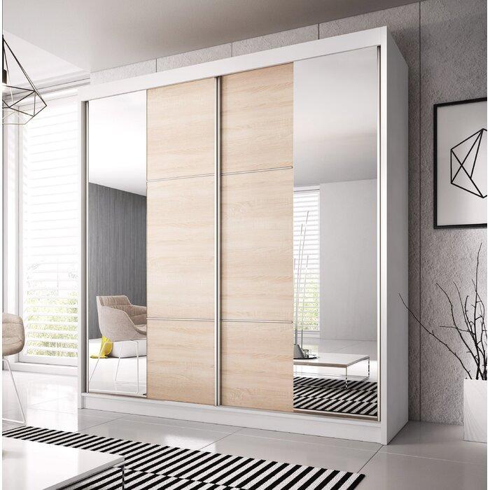 View Multi 36 Sliding Mirror Door Wardrobe 233cm White Matt 233cm information