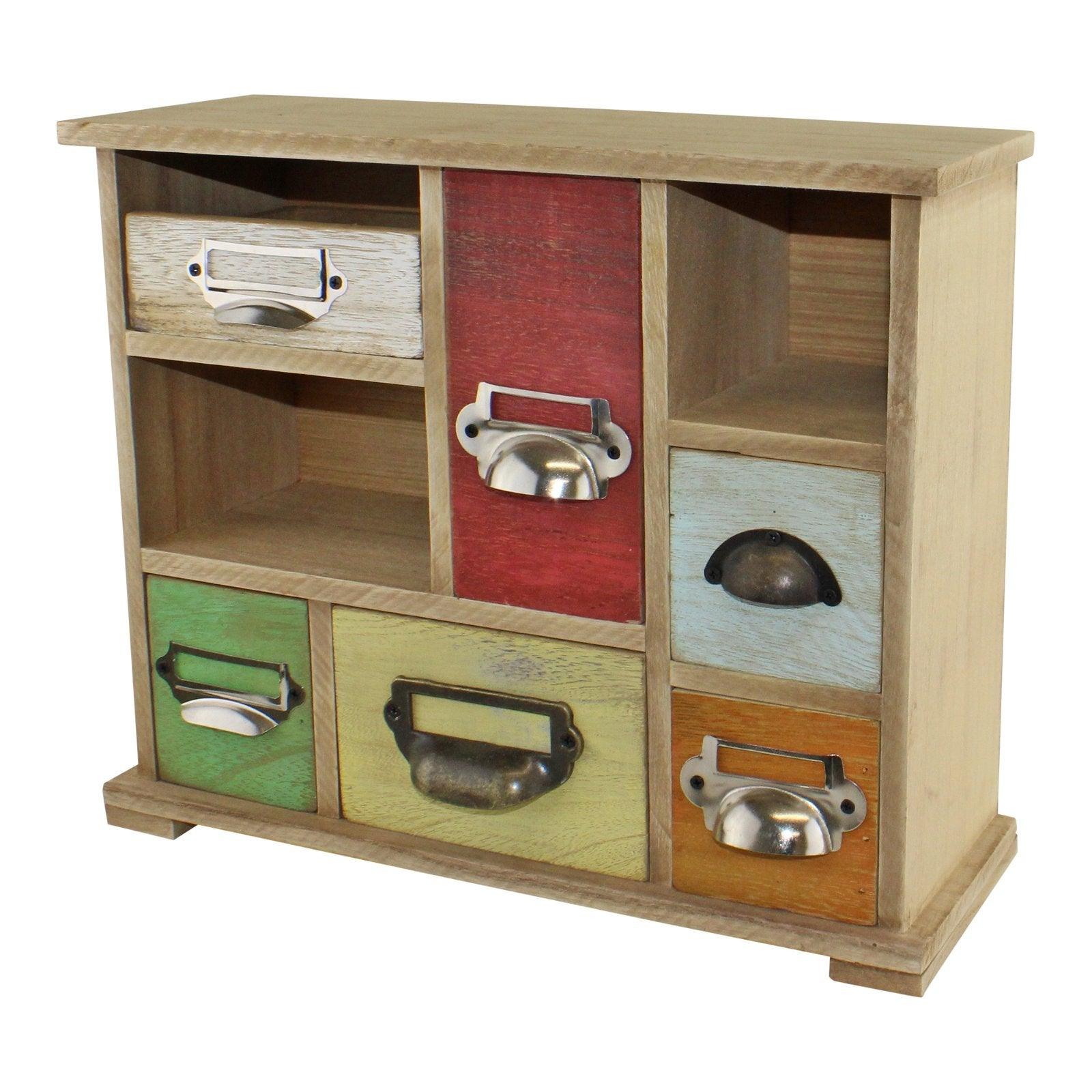 View Multi Coloured Wooden Trinket Drawers information