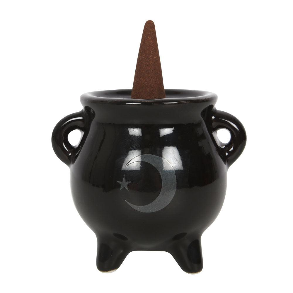 View Mystical Moon Cauldron Ceramic Incense Holder information