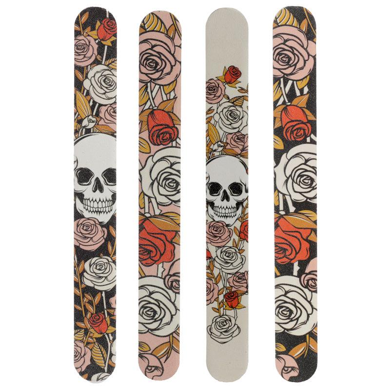 View Nail File Skulls Roses information