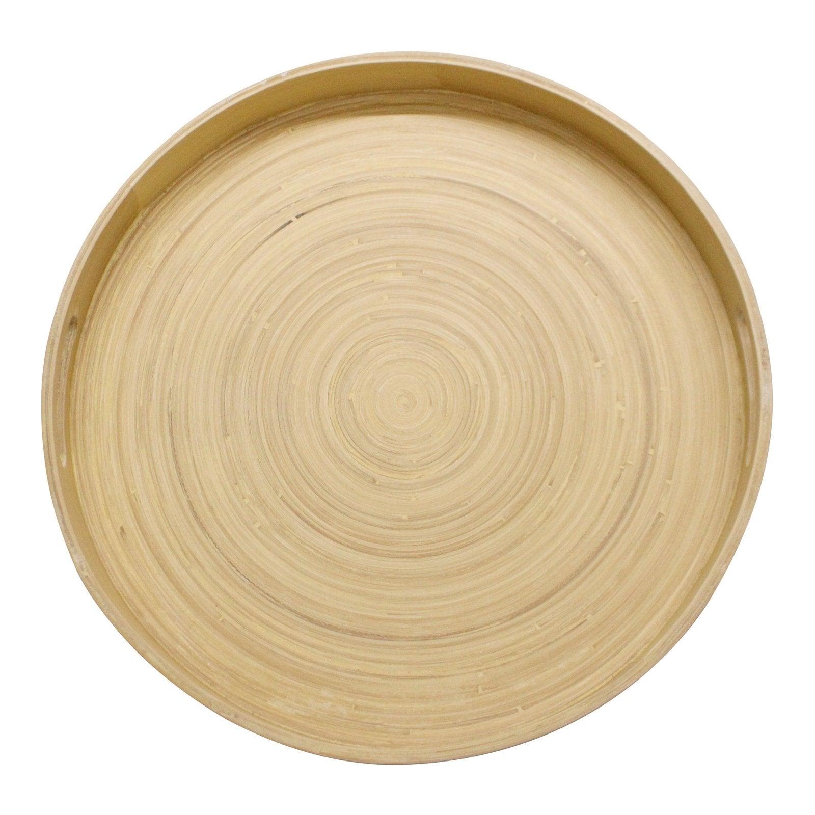 View Natural Interiors Bamboo Serving Tray With Handles information