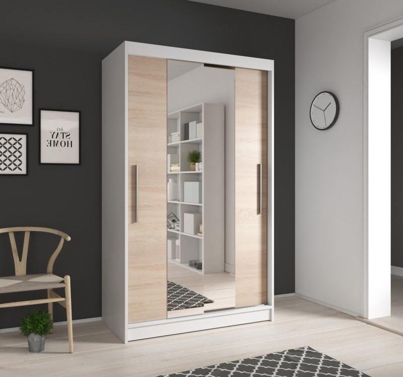 View Neomi 01 Sliding Door Wardrobe 120cm in White Matt Oak Sonoma White Matt 120cm information