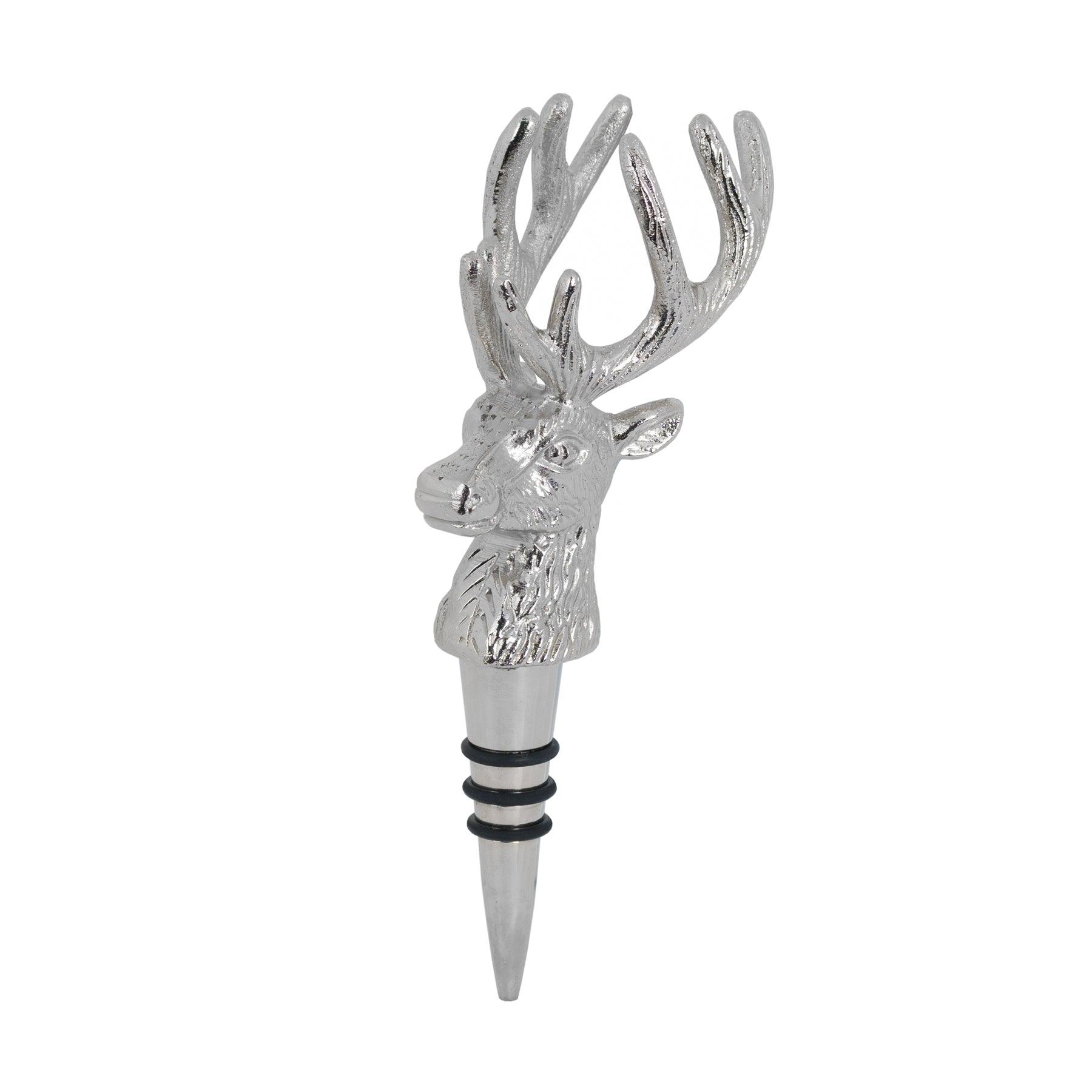 View Nickel Stag Head Bottle Stopper information