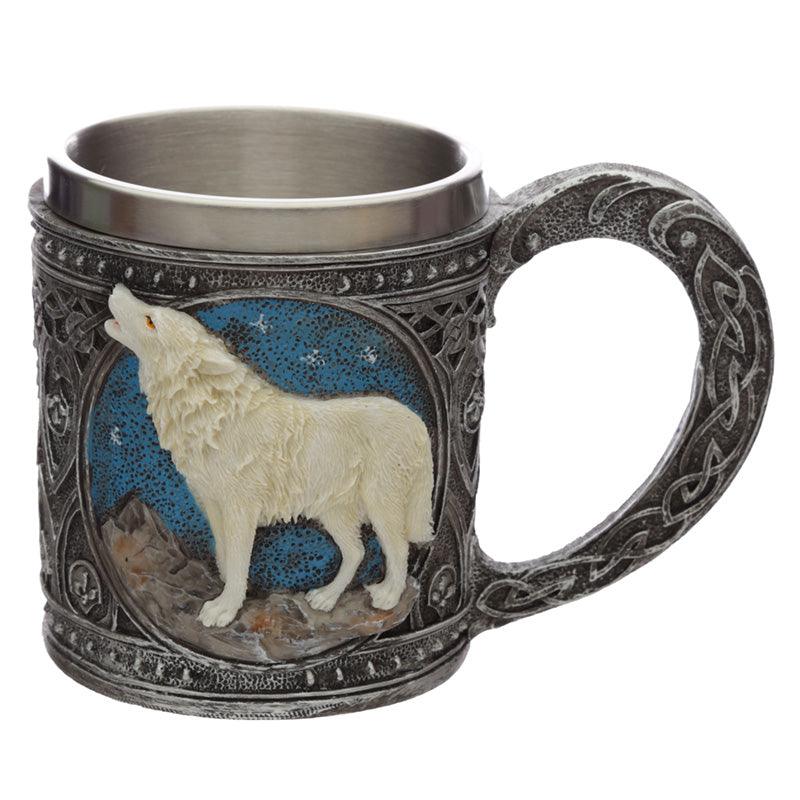 View Night of the Wolf Protector of the North Wolf Decorative Tankard information