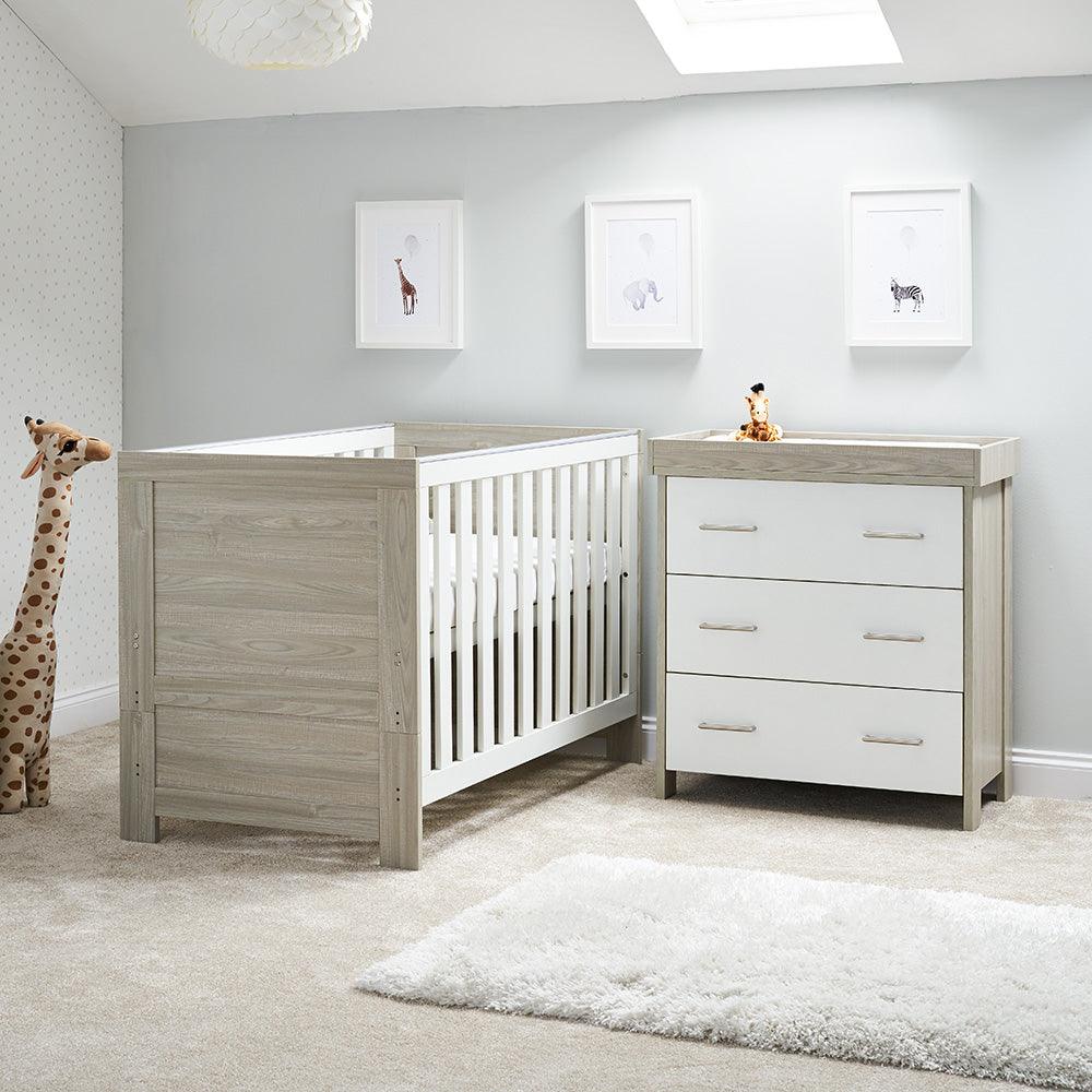 View Nika 2 Piece Baby Room Set Grey Wash White information