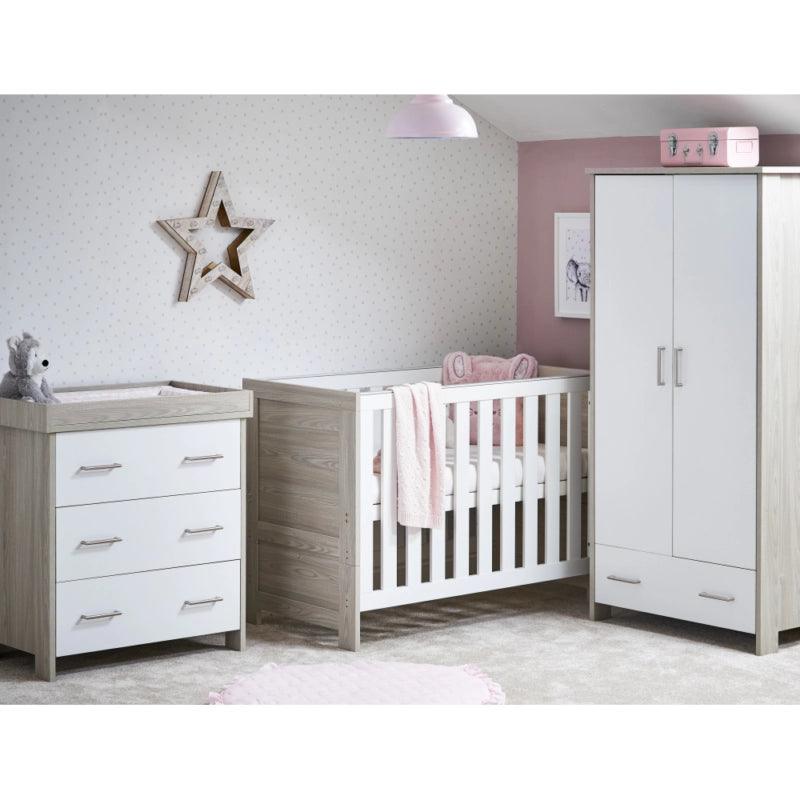 View Nika Mini 3 Piece Room Set Grey Wash White information