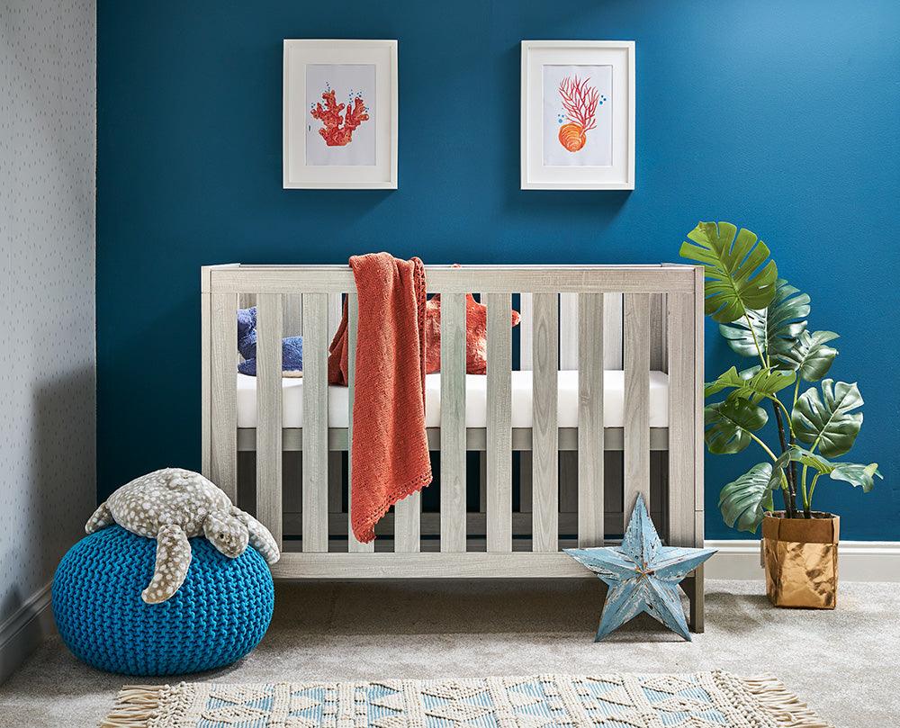 View Nika Mini Cot Bed Grey Wash information