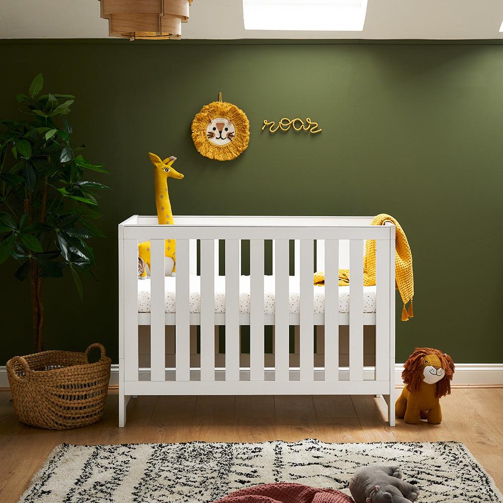 View Nika Mini Cot Bed White Wash information