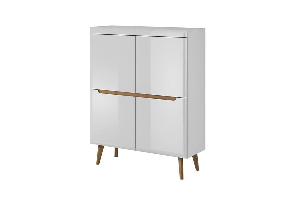 View Nordi 2 Door Sideboard Cabinet 107cm White Gloss information