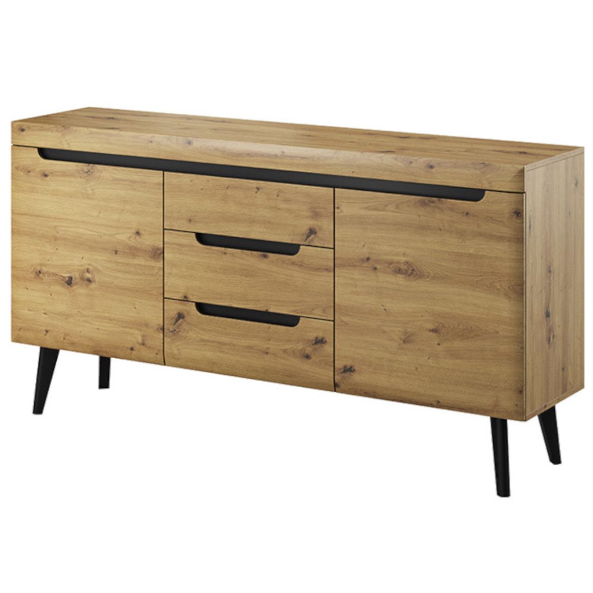 View Nordi Large Sideboard Cabinet 160cm Oak Artisan information