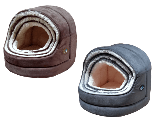 View Nordic Hooded Bed Brown Small information