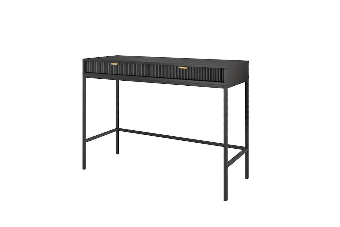 View Nova Desk 104cm Black Matt 104cm information