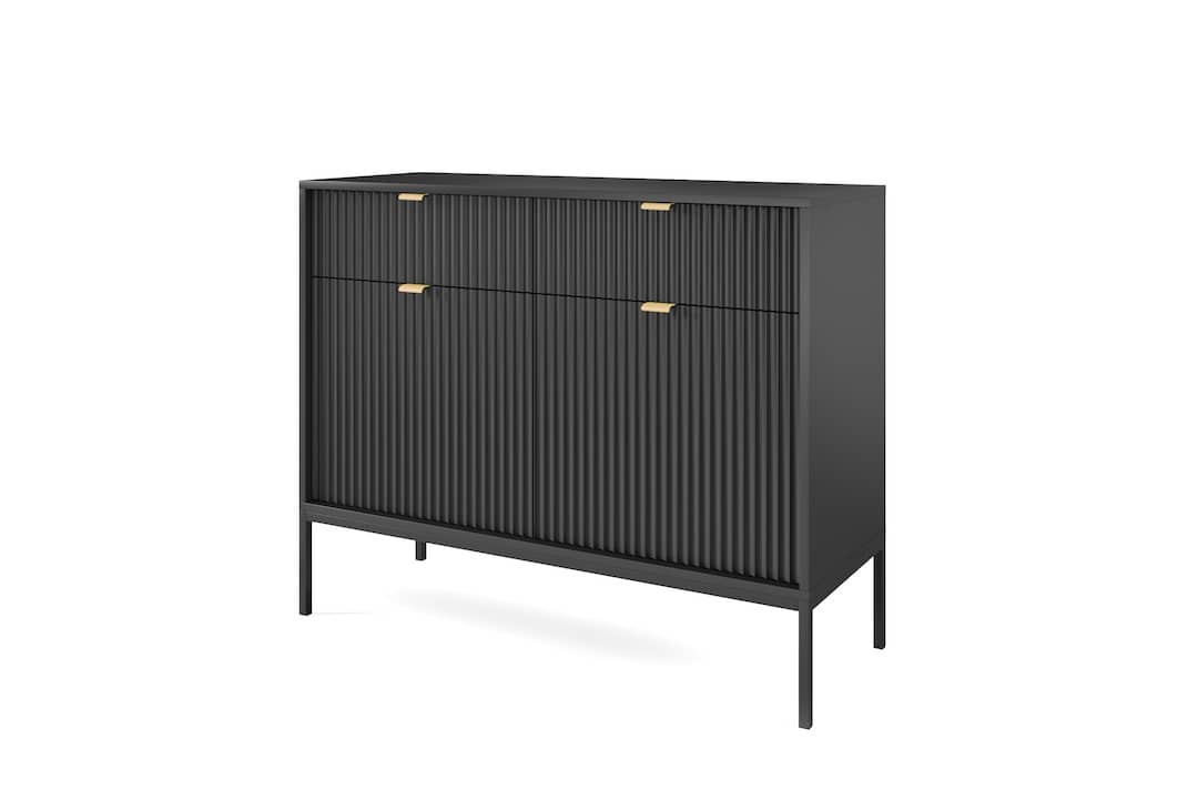 View Nova Sideboard Cabinet 104cm Black Matt 104cm information