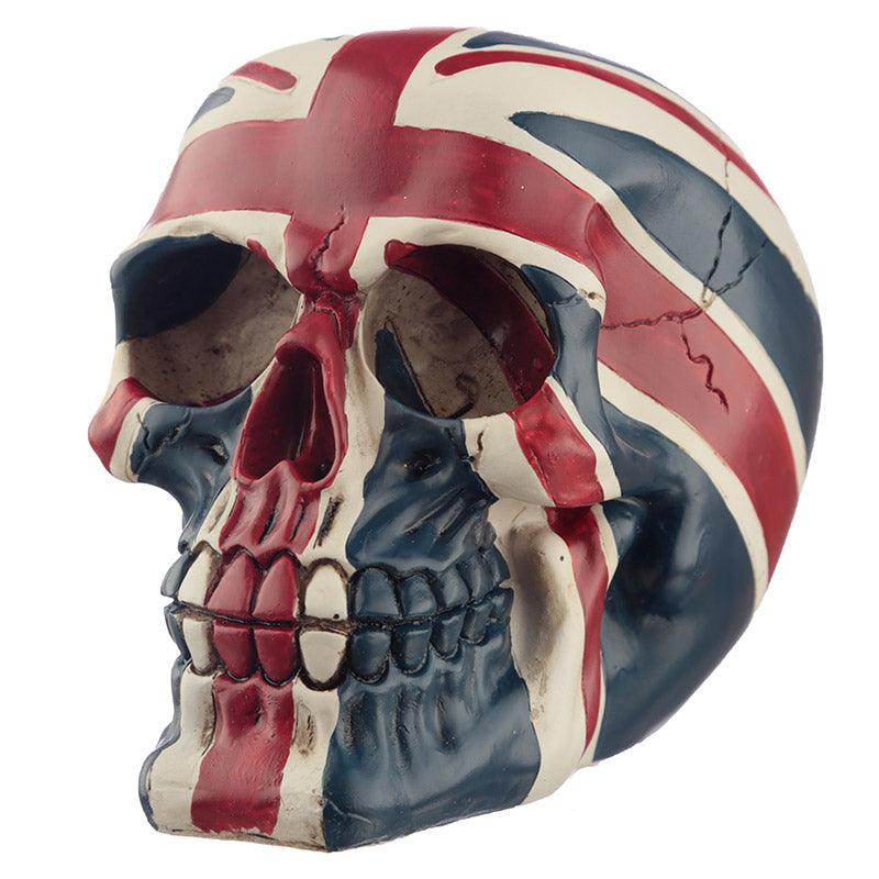 View Novelty Union Flag Skull Ornament information