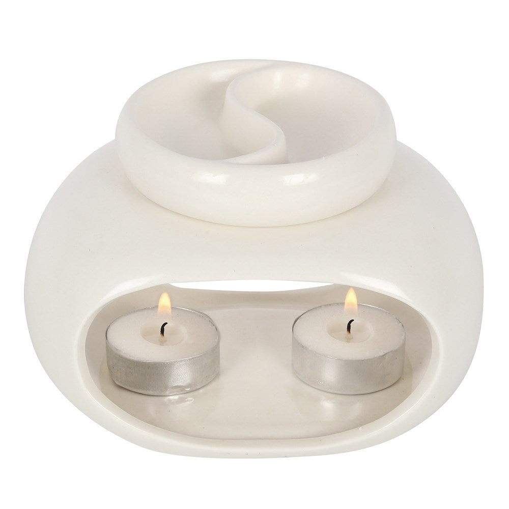 View Off White Double Oil Burner information