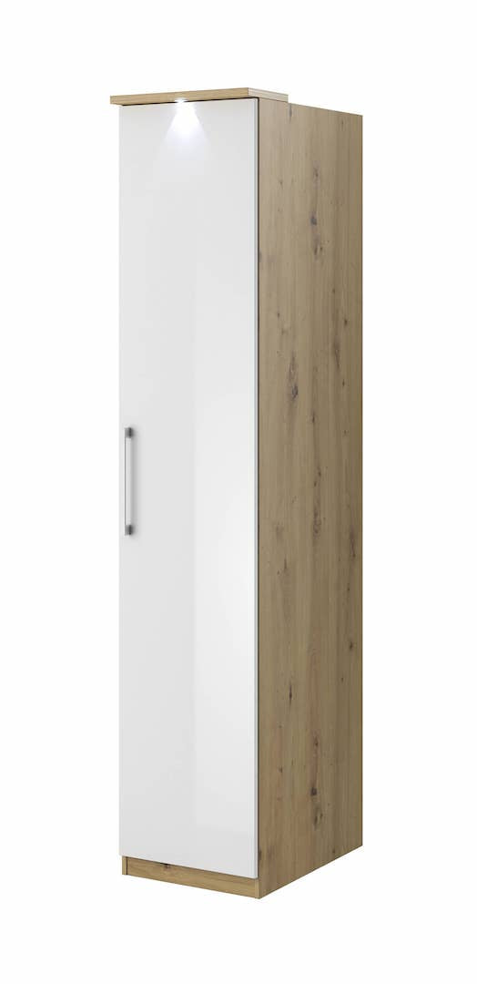 View Optima 17 Hinged Door Wardrobe Oak Artisan 45cm information